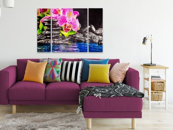 Картина модульная 3 части Орхидея 90x60 см Eclipse МК037 