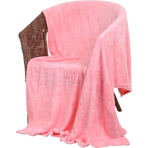 Плед 125x150 см рожевий UP! (Underprice) 