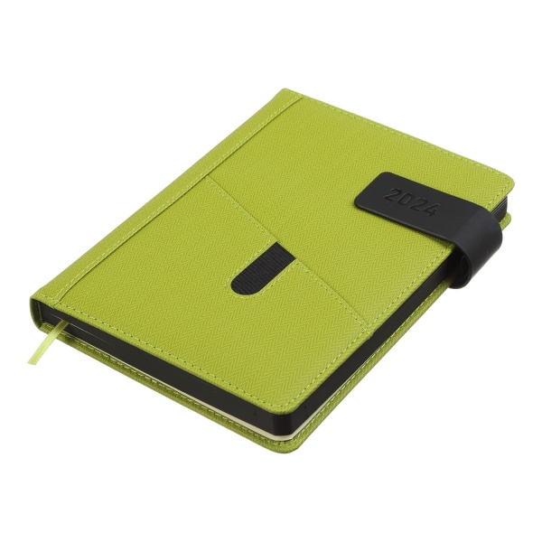 Щоденник датований GALAXY зелений Buromax A5 20242025