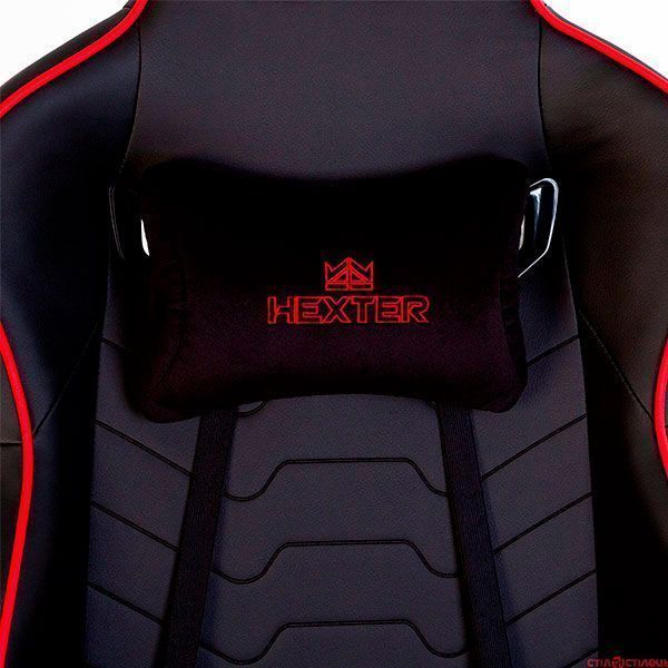 Крісло Hexter MX R1D TILT PL70 ECO/02 чорний/червоний 