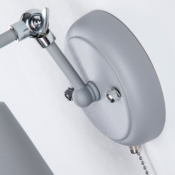 Бра Strotskis Nigella 1x40 Вт E27 сірий/металік 70052/1 