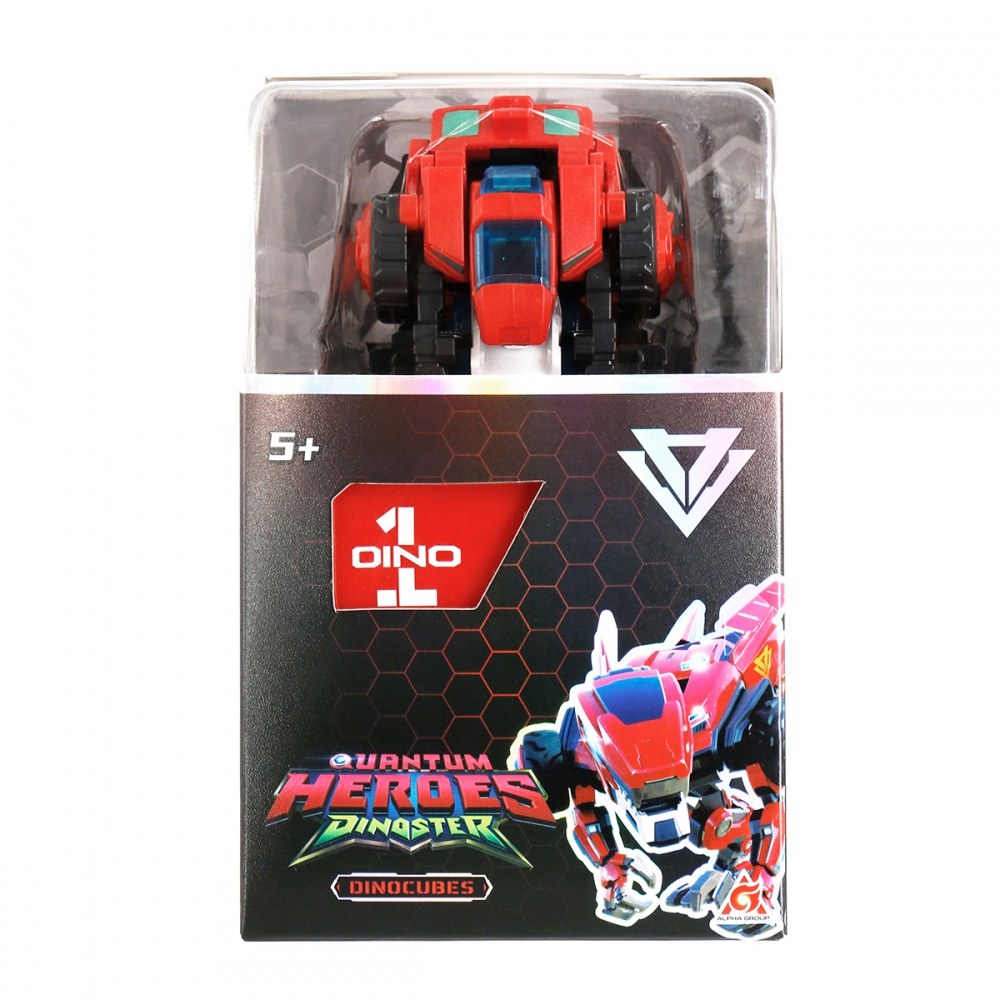 Іграшка-трансформер Alpha Group Динозавр Dinoster - Червоний Раптор-бот EU580840-1