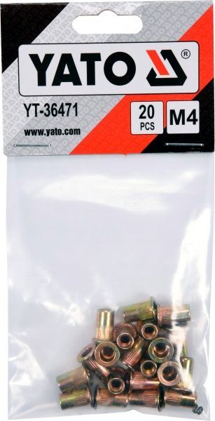 Заклепка різьбова 5.9х11 мм 20 шт./уп. сталева YATO YT-36471