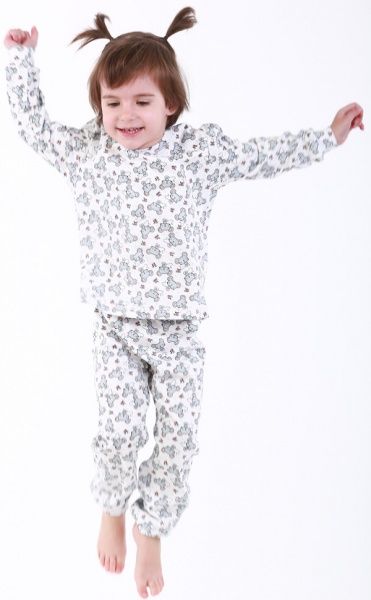 Піжама дитяча Beezy принт мишки р.110 білий 0118 
