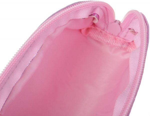 Пенал школьный зеркальный фиолетовый