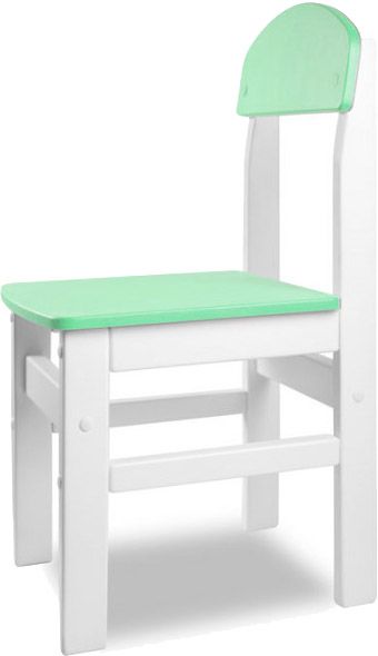 Стульчик для детей Yuliana Woody белый с салатовой сидушкой 12003201
