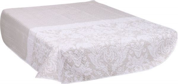 Покрывало Леванто 160x220 см UP! (Underprice) бежевый с белым 