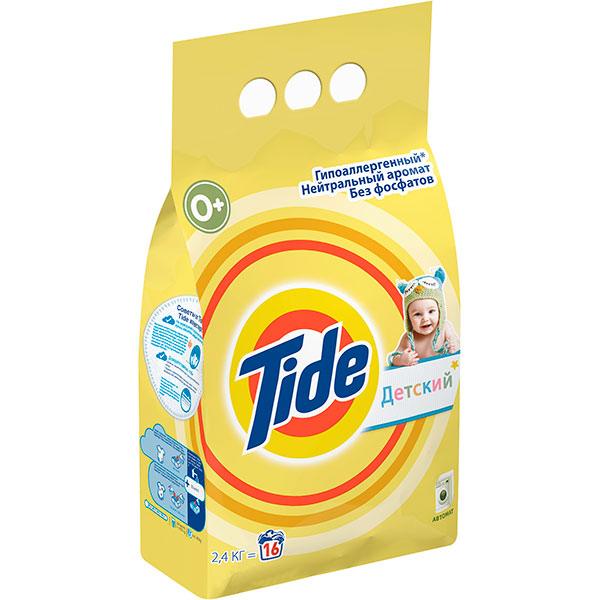 Стиральный порошок для машинной стирки Tide Детский Автомат 2,4 кг