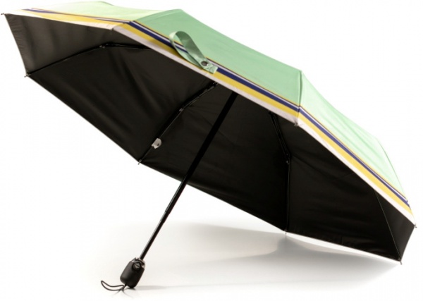 Зонт KRAGO umb-3-006 в полоску зеленый 