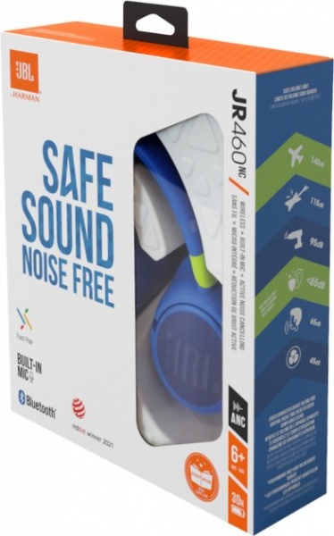 Навушники JBL® JR 460 NC blue (JBLJR460NCBLU) 