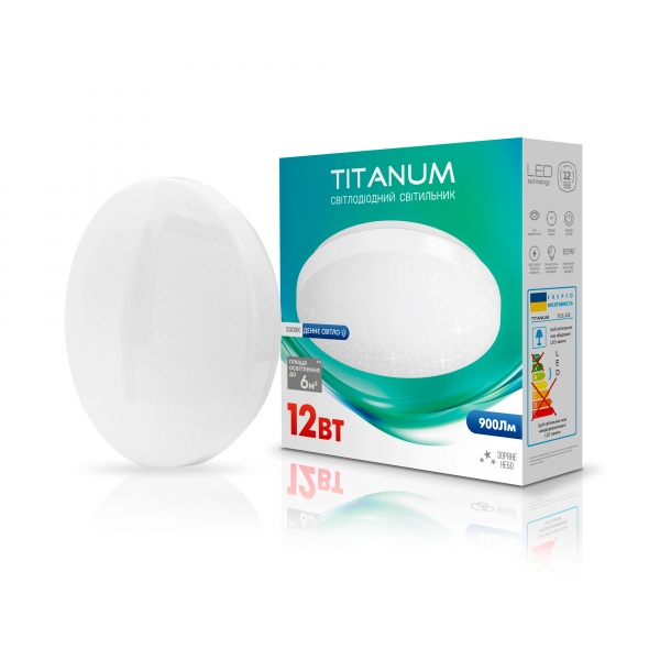 Светильник настенно-потолочный Videx TITANUM 12 Вт белый 5000 К 26880 