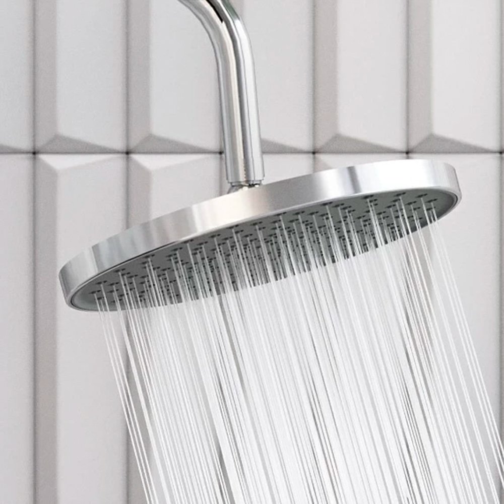 Душова система Damixa 947760000 Apollo, з ванно-душовим термостатичним змішувачем-полицею