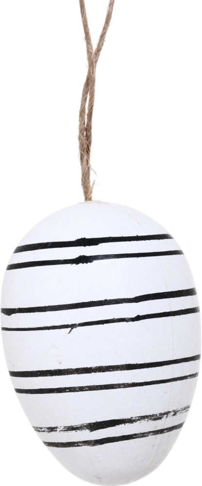 Декорация пасхальная яйцо-подвеска в наборе 6 шт. для окрашивания 9х4х28 см