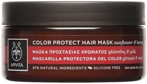 Маска для волос Apivita с подсолнухом и мёдом 200 мл