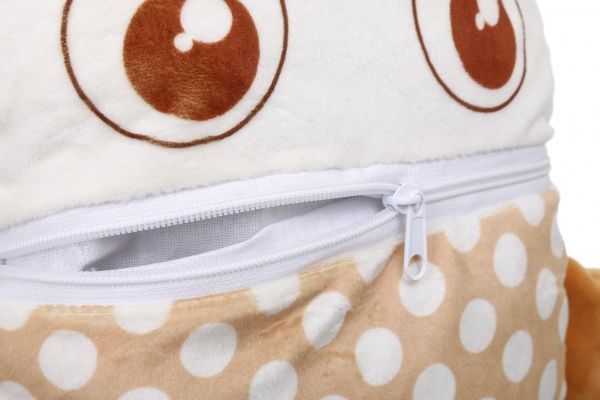 Подушка декоративная Котик 25x35 см бело-оранжевый 