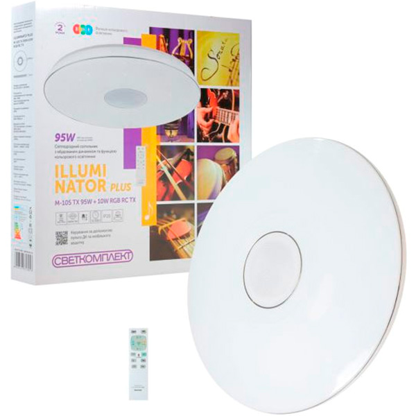 Світильник світлодіодний Светкомплект Illuminator Plus M-105 з пультом ДК 95 Вт білий 2800-6000 К 