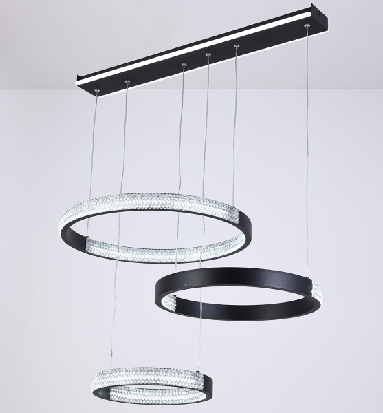 Світильник світлодіодний Hopfen Schwarz RP з пультом ДК 130 Вт чорний 3000-6000 К 