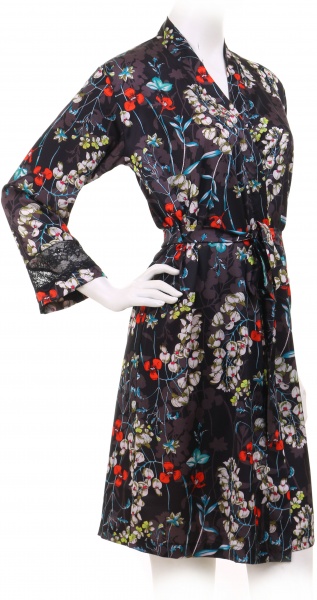 Халат женский megotex Эпатаж р. 2XL черный