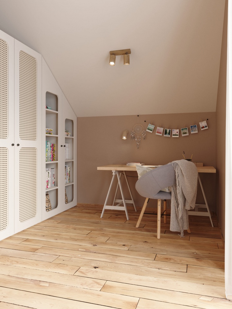 Спот Iterna накладний Alta 2xGU10 дерево світле LW072