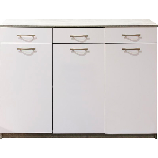 Комод Домасов нимфея альба/бетон/нимфея альба 