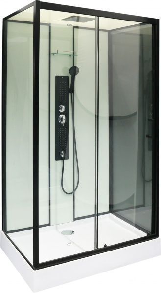 Душевой бокс EGO Pride Black 80x120 См Sc-04