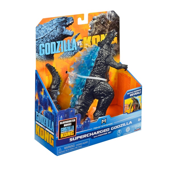 Игрушка GODZILLA VS. KONG Годзилла с суперэнергией и с истребителем 35310 