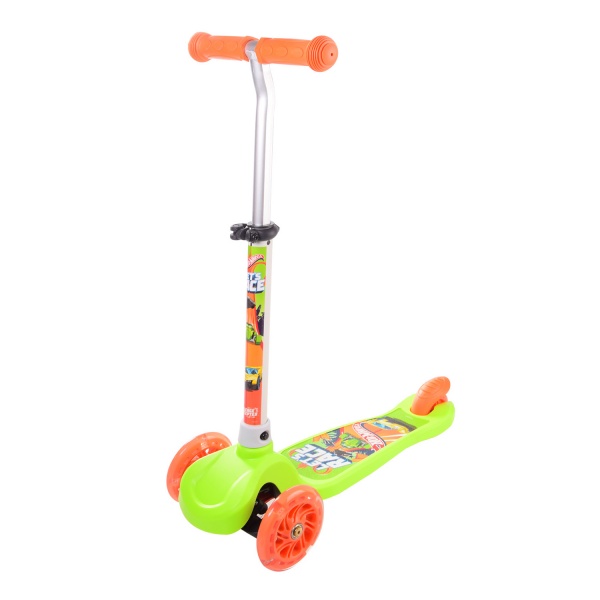 Самокат Hot Wheels зеленый LS2115 