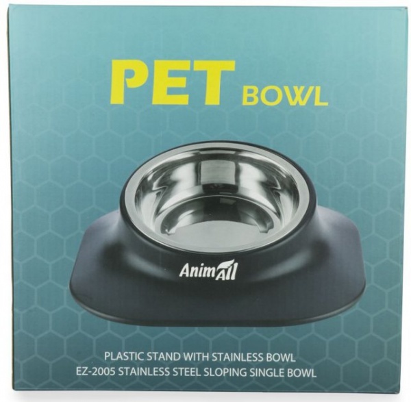 Миска AnimAll металева 0466 на підставці 420 мл (2000981200466)