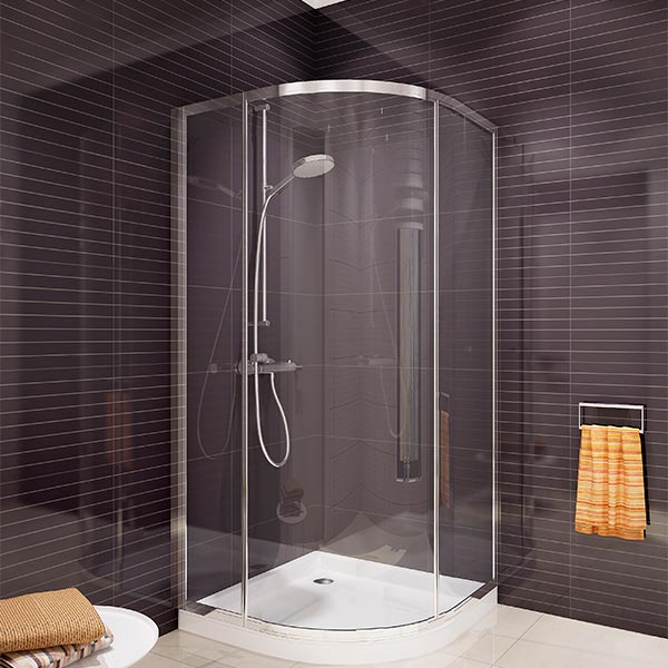 Душова кабіна Koller Pool NF91 90x90 профіль хром, скло прозоре