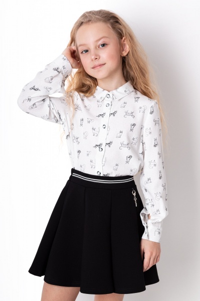 Блуза Mevis р.134 белый 4353 
