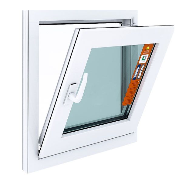 Окно поворотно-откидное DECCO 60 600x600 мм правое