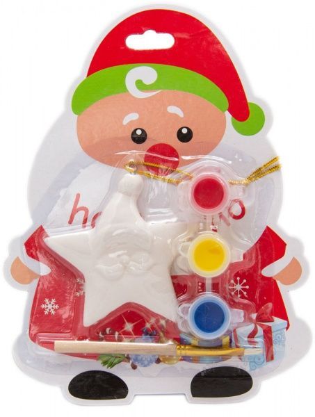 Декорація новорічна для розмальовки Зірочка Девилон 