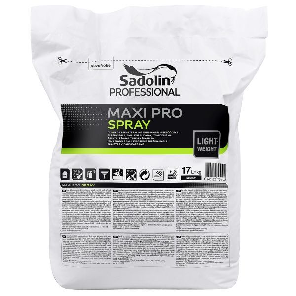 Шпаклевка Sadolin MAXI PRO SPRAY 17 кг