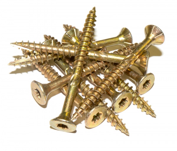 Шуруп конструкційний 5x55 мм жовтий цинк