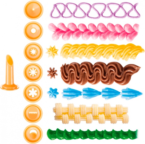 Шприц кондитерский и 8 насадок Delicia 630527 Tescoma