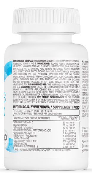 Витаминный комплекс Ostrovit Vitamin B Complex 90 шт./уп. 