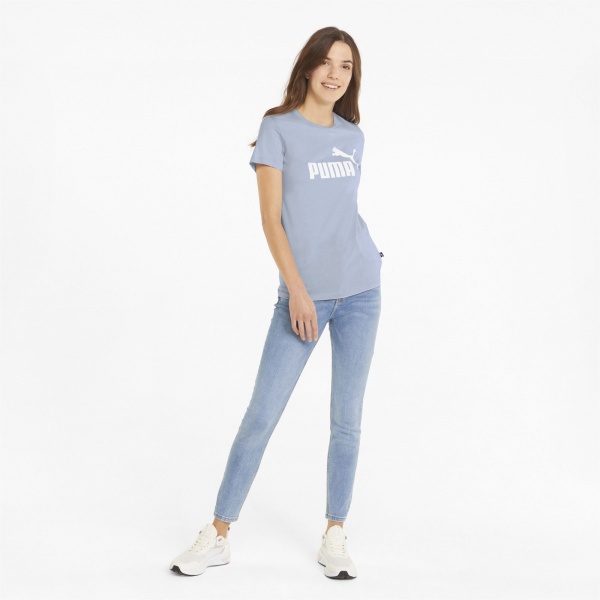 Футболка Puma ESS Logo Tee 58677583 р.XS блакитний