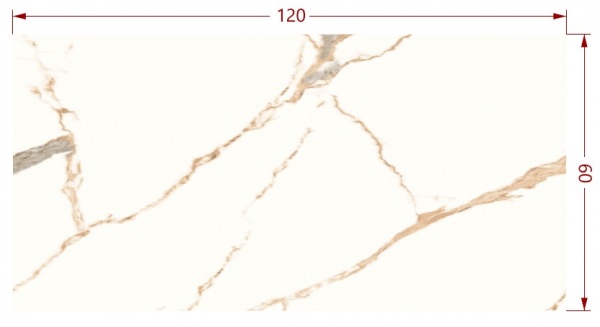 Плитка Cerossa Ceramica Elba Gold 120x60 