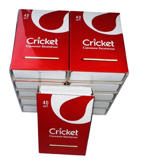 Спички Cricket карманные 40 шт.