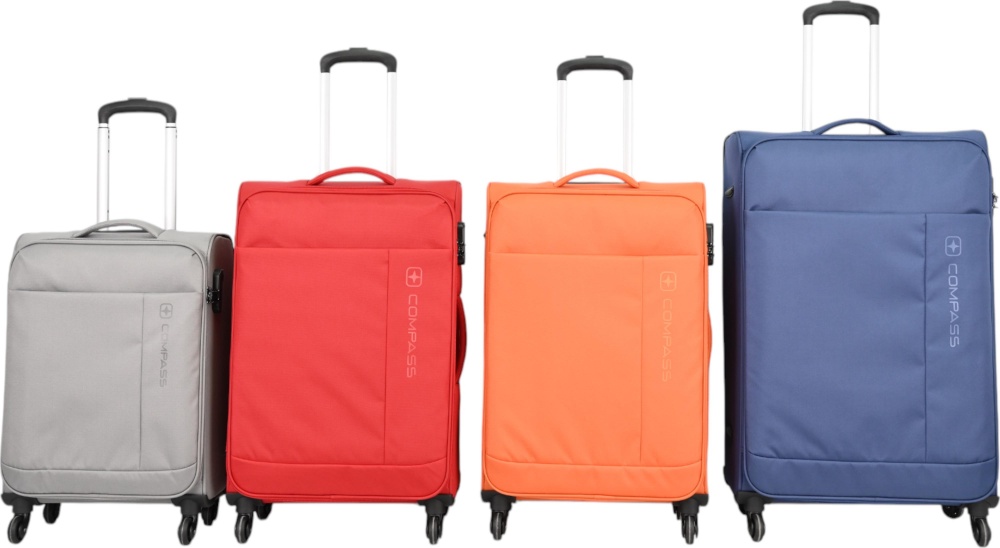 Чемодан Compass MS-2501 35 л красный 56x38x20 см S