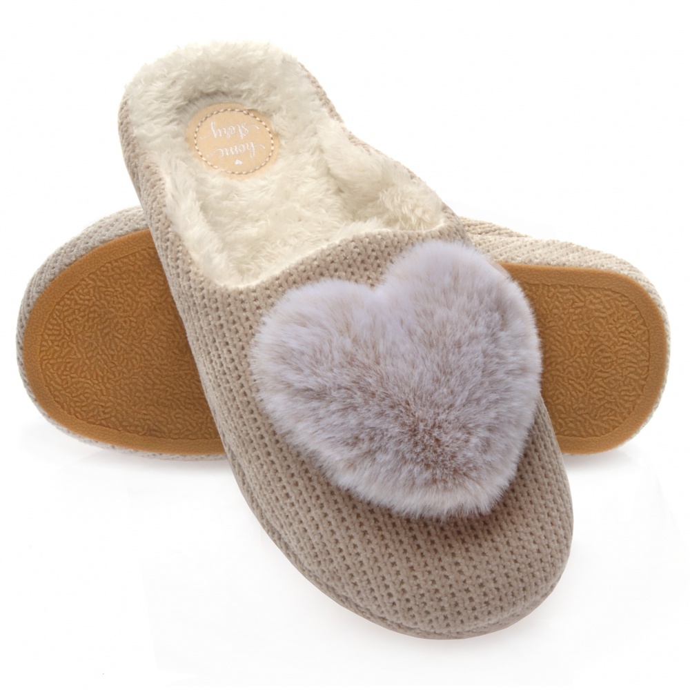Капці домашні Home Story 251809-10 р.39 бежевий