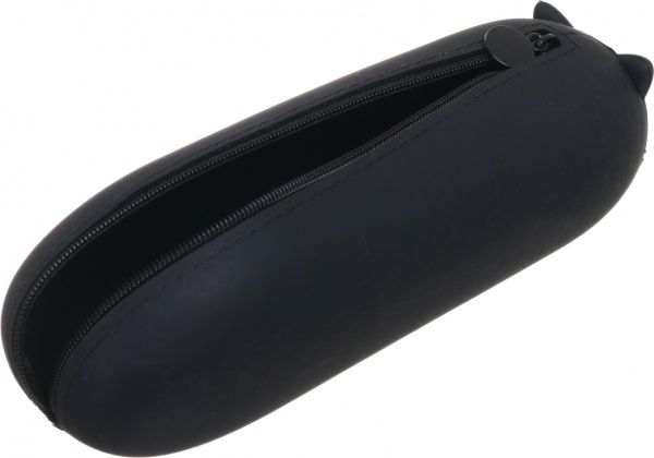 Пенал шкільний Кошеня 20х5,5х5 см чорний