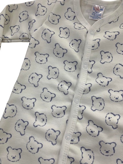 Комбінезон ясельний унісекс Моя планета ведмедик р.74 білий Кмб401-5 