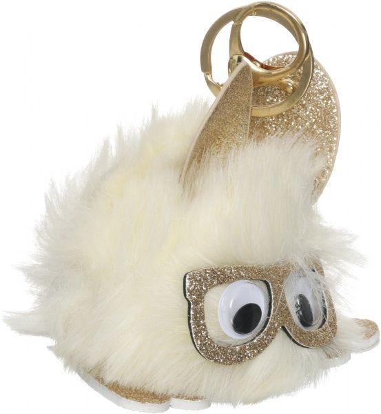 Брелок для рюкзака белый