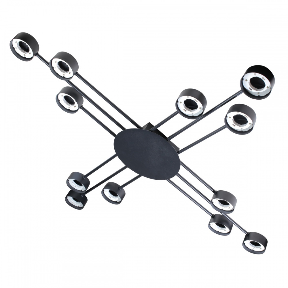 Люстра потолочная LIGHT SET BARVINOK 12xGX53 черный