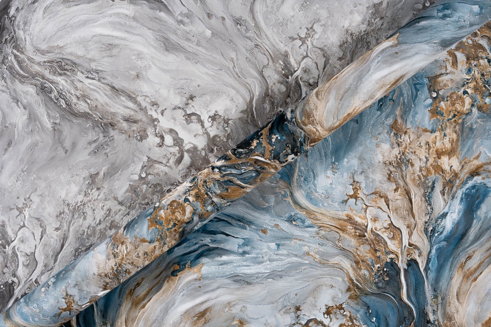 Обои виниловые на флизелиновой основе Славянские обои Elegance collection Океан 2395-03 1,06x10,05 м