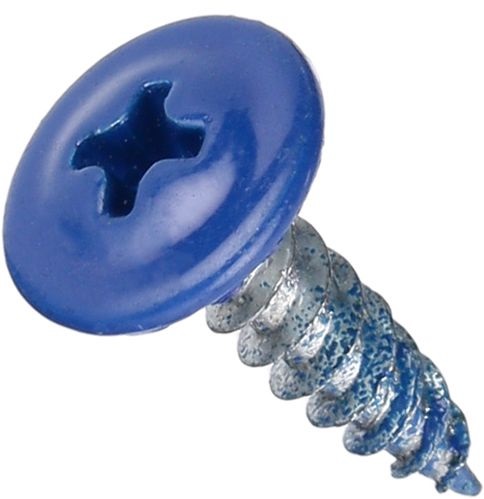 Саморез с прессшайбой острый 4.2x16 мм 100 шт синий RAL 5005 EXPERT FIX