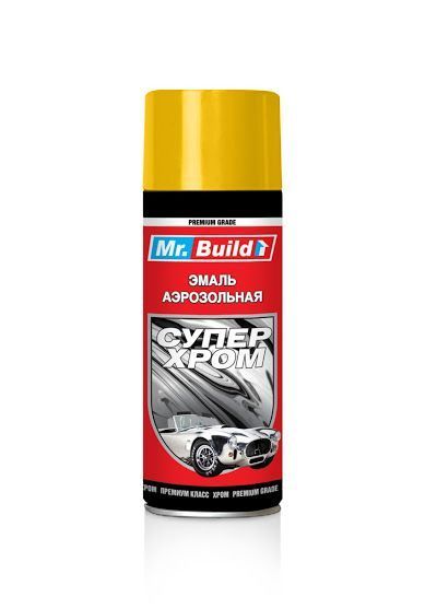 Эмаль аэрозольная Mr.Build супер хром золото хром 400 мл