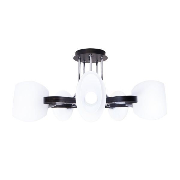 Люстра потолочная Altalusse INL-9210C-15 5x40 Вт E14 античная бронза/венге 