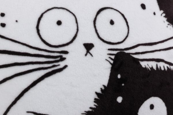 Подушка декоративна Валентинка Коти 28x28 см білий Анна 